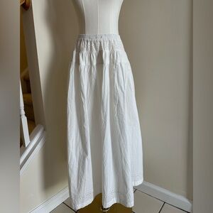 NWOT Free People White A-Line Skirt- Medium